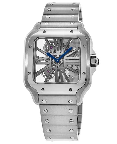 cartier santos skeleton dial.